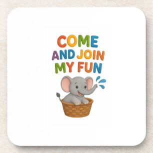 Hard plastic coaster