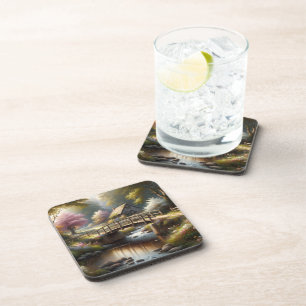 Hard plastic coaster