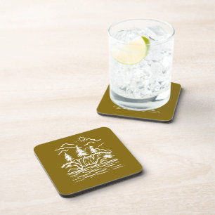 Hard plastic coaster
