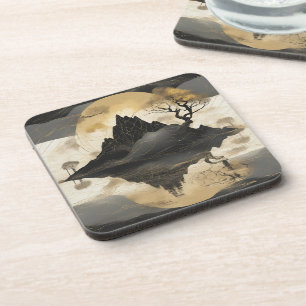 Hard plastic coaster