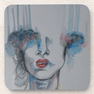 Hard plastic coaster