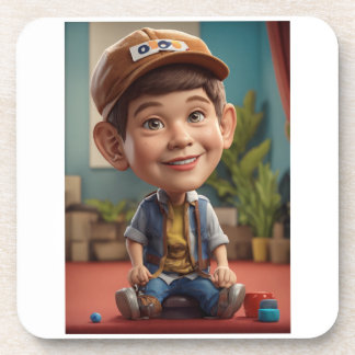 Hard plastic coaster