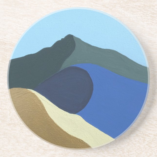 Hard plastic coaster Colours of Mt Tamalpais (Front)