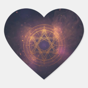 Hard plastic coaster heart sticker