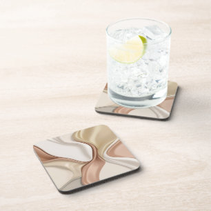 Hard plastic coaster in stylish graphic