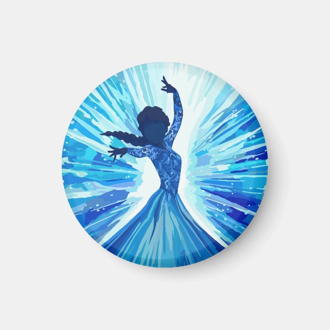 Hard plastic coaster magnet (Front)