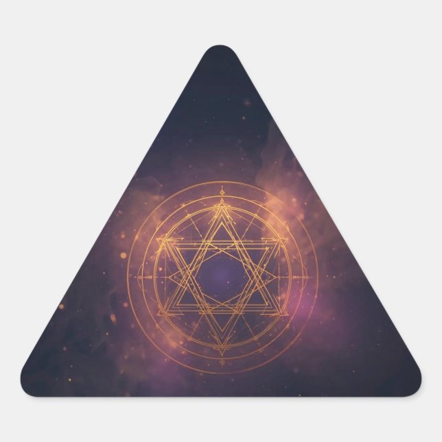 Hard plastic coaster triangle sticker (Front)