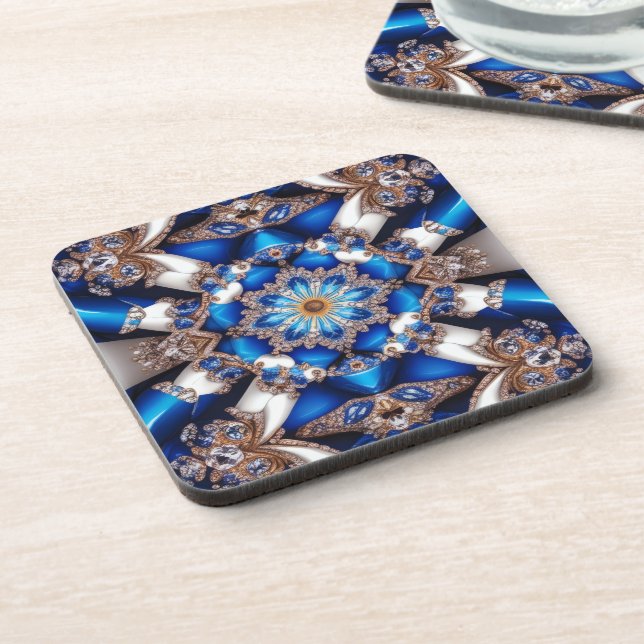 Hard plastic coaster with Argentinian Colours (Left Side)
