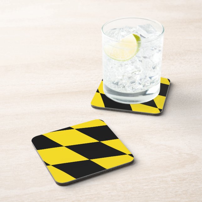 Hard plastic coaster with flag of Munich (Right Side)