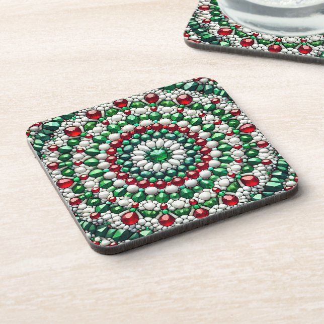 Hard plastic coaster with Italian Colours (Left Side)