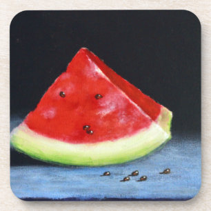 Hard Plastic Coasters Watermelon