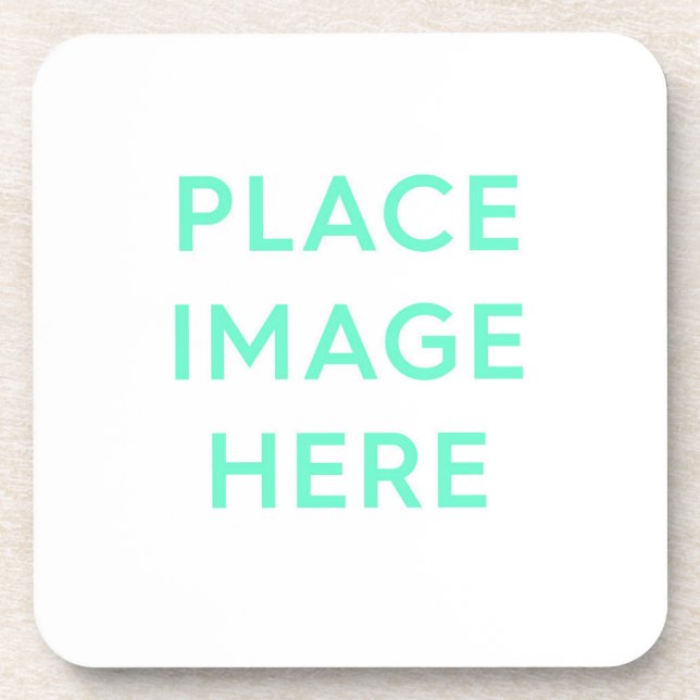 Hard Plastic coasters with cork back (Front)