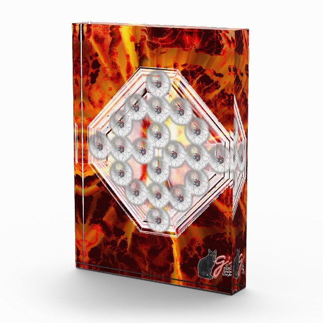 Hard Rock Colour Illustration Acrylic Block (Right)