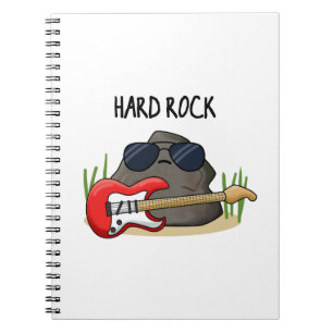Hard Rock Funny Geology Music Pun  Notebook