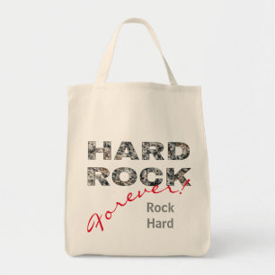 Hard Rock Granite Text Tote Bag