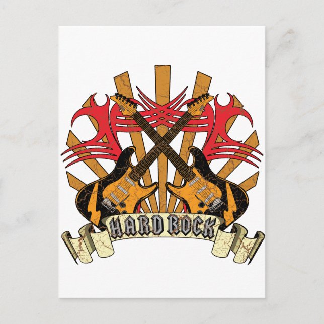 Hard Rock Guitars Postcard (Front)