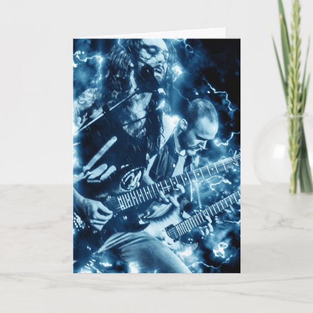 Hard Rock Heavy Metal Band Birthday Card (Front)