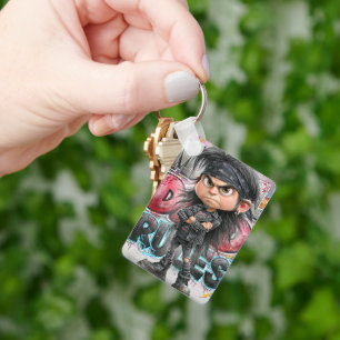 Hard Rock Metal Dad Key Ring