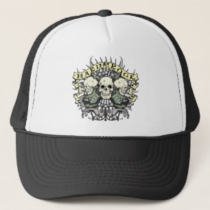 Hard Rock Skull and Guitars Trucker Hat
