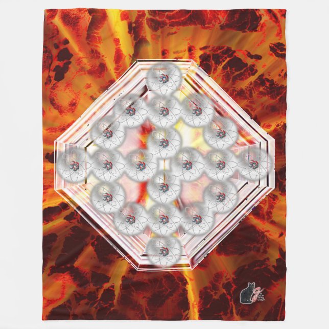 Hard Rock Vertical Fleece Blanket (Front)