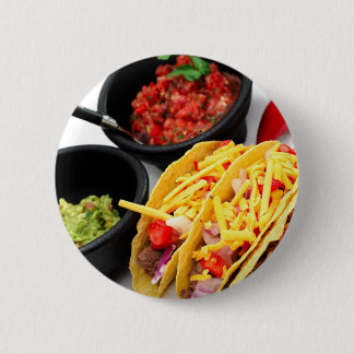 Hard Shell Taco's 6 Cm Round Badge