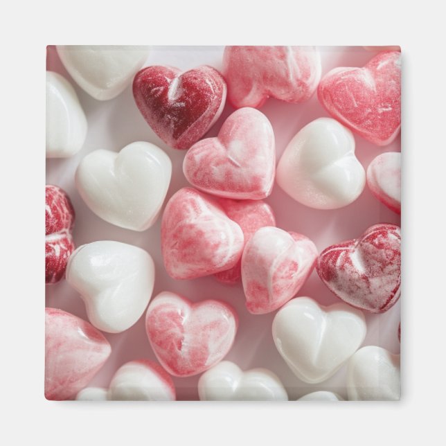 Hard Sour Heart Candy Magnet (Front)