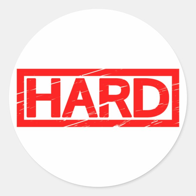 Hard Stamp Classic Round Sticker (Front)