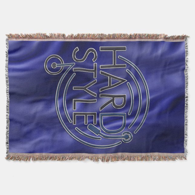 HARD STYLE DJ + your background Throw Blanket (Front)
