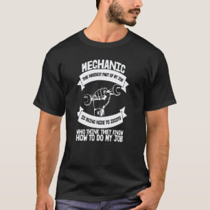 Hard to Be a Nice Mechanic Diesel Mechanic T-Shirt