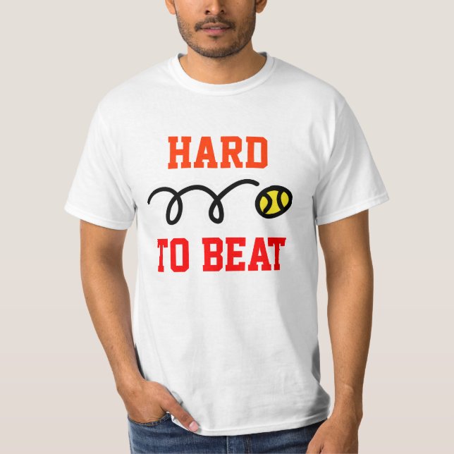 Hard to beat tennis t-shirt (Front)