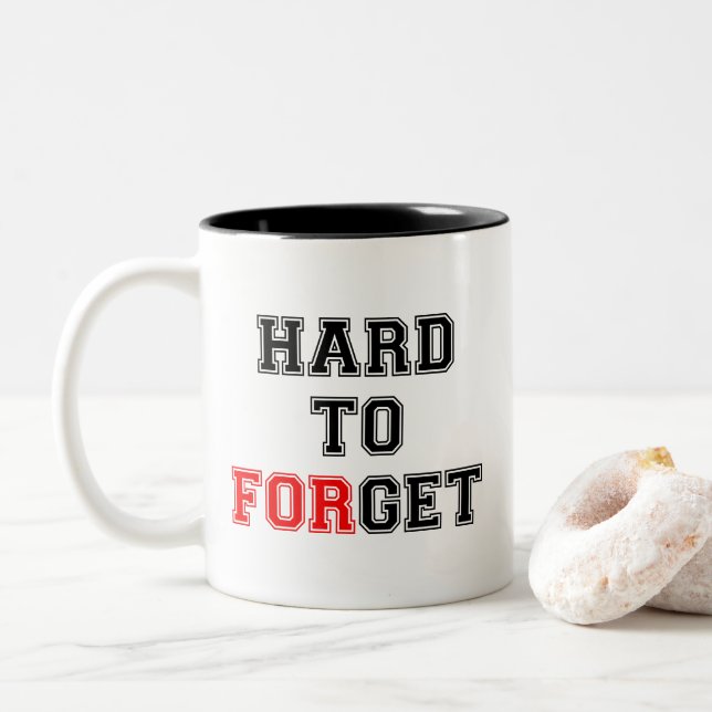 Hard to Get - Hard to Forget | Dating Humour Mug (With Donut)