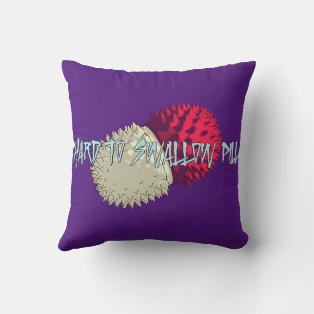 Hard to Swallow Pill Cushion (Back)