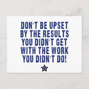 Hard Work, Effort, Pays! Postcard