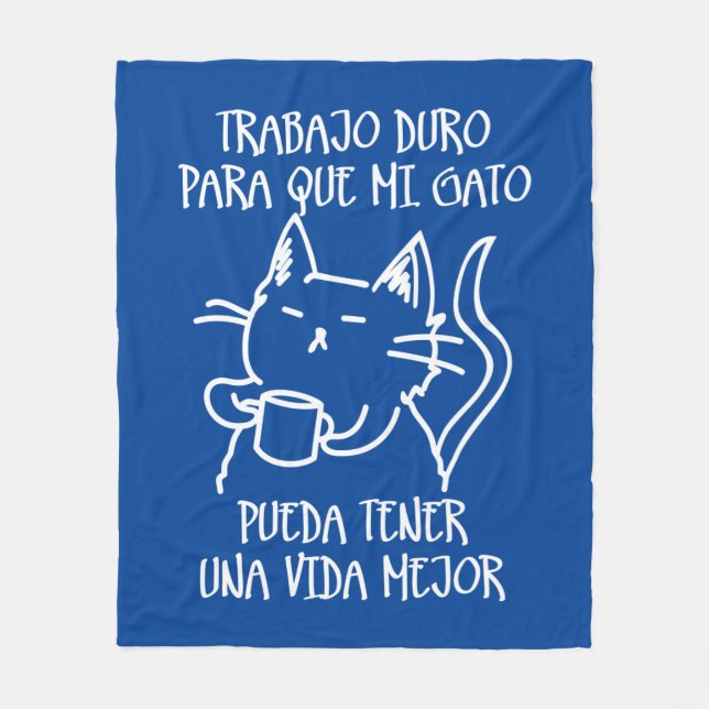 Hard Work Fleece Blanket (Front)