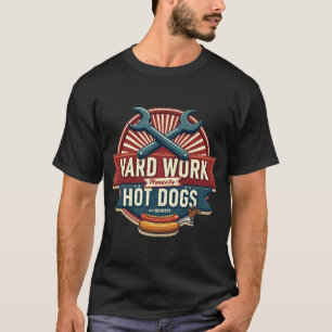 Hard Work & Hot Dogs Vintage Wrench Logo T-Shirt