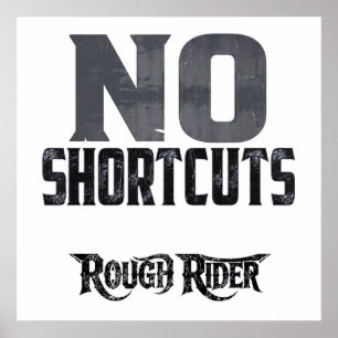 Hard Work Motivation: No Shortcuts Poster