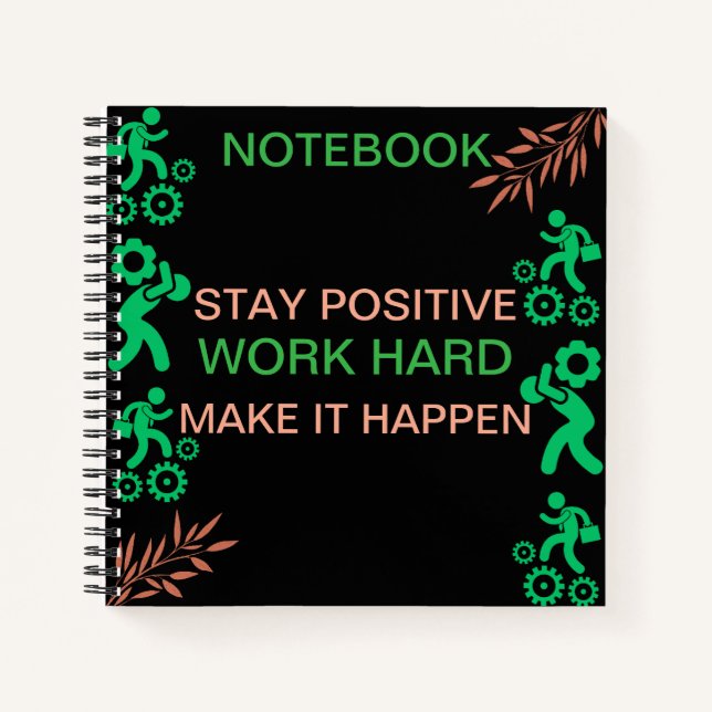 Hard Work Pays Off Notebook (Front)