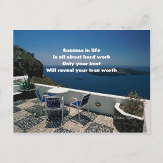 Hard work postcard