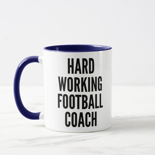 Hard Working Football Coach Mug (Left)