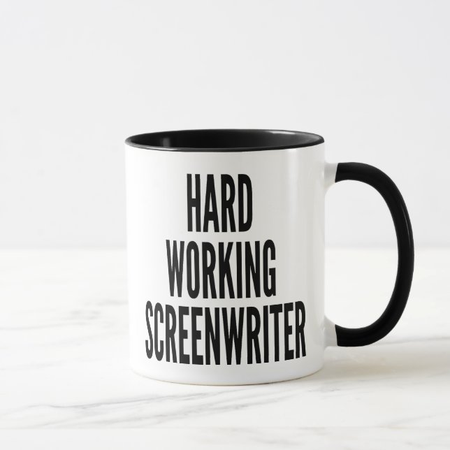 Hard Working Screenwriter Mug (Right)