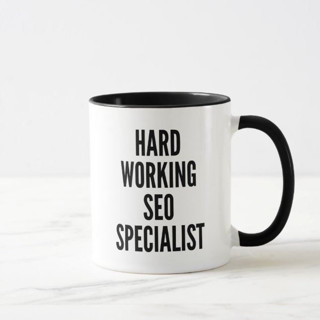 Hard Working SEO Specialist Mug (Right)