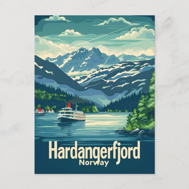  Hardangerfjord Norway Postcard (Front)