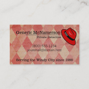 Hardboiled gritty business card w/ 2015 calendar