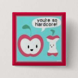Hardcore 15 Cm Square Badge