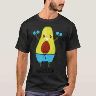 Hardcore Avocado Lover Dumbbells Workout Fitness G T-Shirt