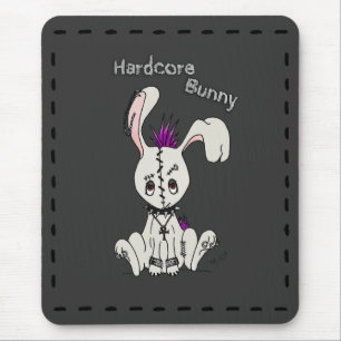 Hardcore Bunny Mouse Pad