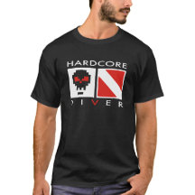 Hardcore Diver, Scuba Diving t-shirt