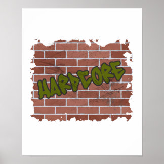 hardcore graffiti  design poster