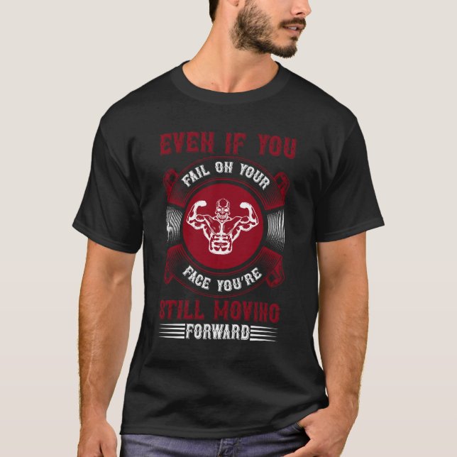Hardcore Gym Motivation Graphic Tee (Front)