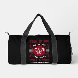 Hardcore Gym Motivation Graphic Tee Duffle Bag
